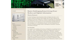 Desktop Screenshot of mediaconservation.abk-stuttgart.de