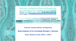 Desktop Screenshot of bronze-colloquium.abk-stuttgart.de